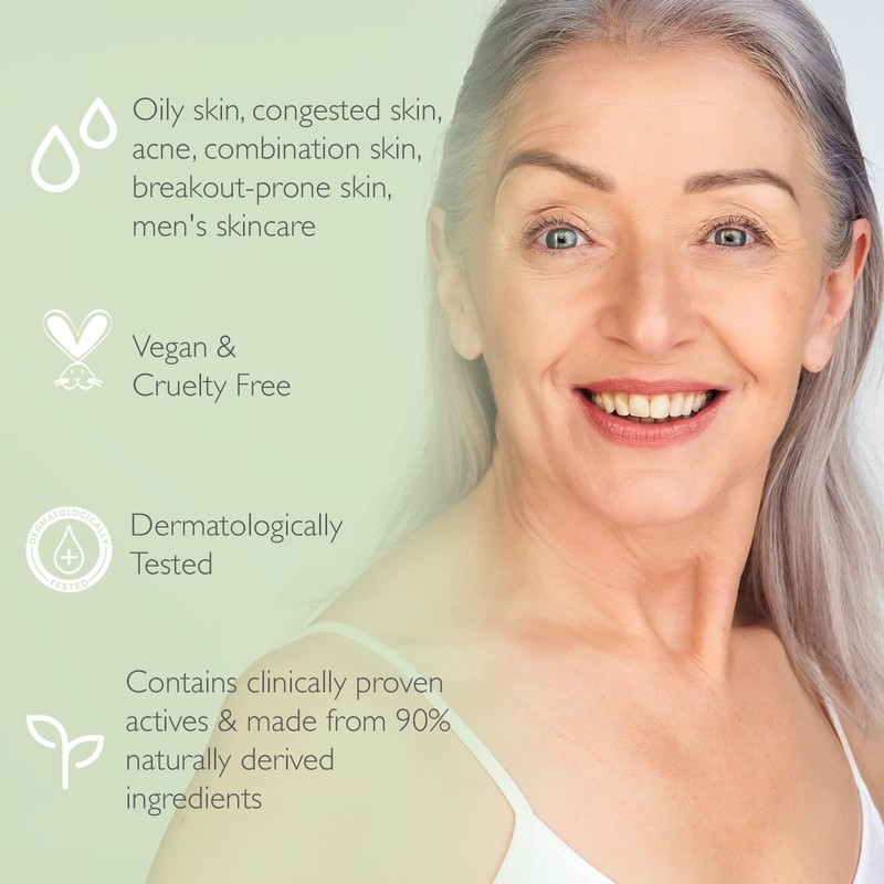 SKINICIAN Purifying Day Moisturiser SPF30 - Lightweight Moisturising Face Cream