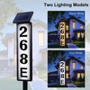 Solar Address Sign,Solar House Numbers for Outside, Lighted Address Plaque