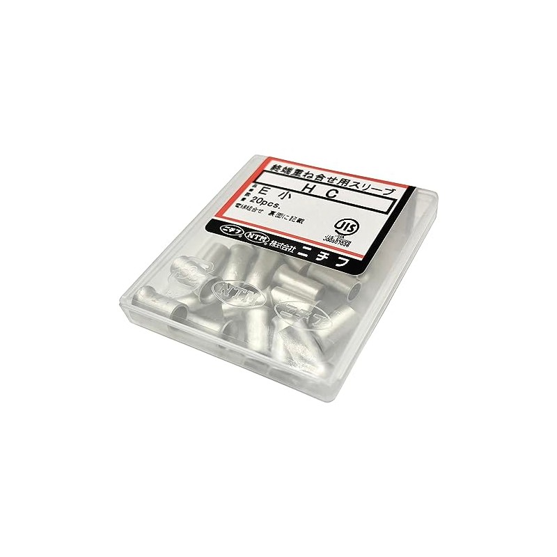 NICHIFU TERMINAL INDUSTRIAL Bare Crimping Sleeves for Copper Wires (Ring