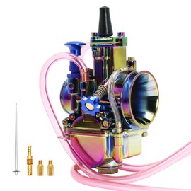 ZSDTRP Carburetor Motorcycle Colorful Rainbow 4T Universal Refitting Parts Racing for 50 100 150 200 250cc DirtBike,28mm