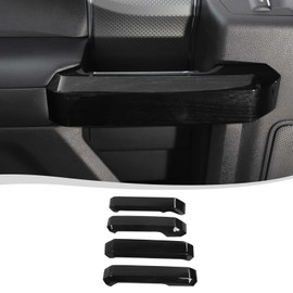 Voodonala for F-150 2015-2020Inner Door Handle Covers Trim for Ford F150 2015-2020 Compatible with Ford F150 F250 F350(Black Wood,4Pcs/Set)