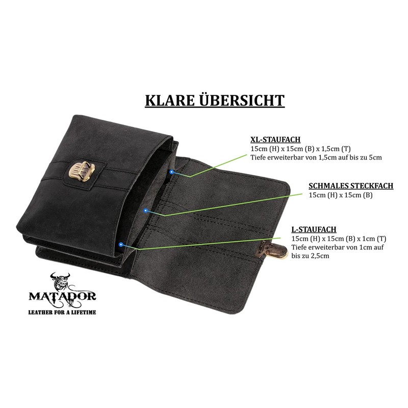 Matador Waist Bag 3120, black, Pocket organiser