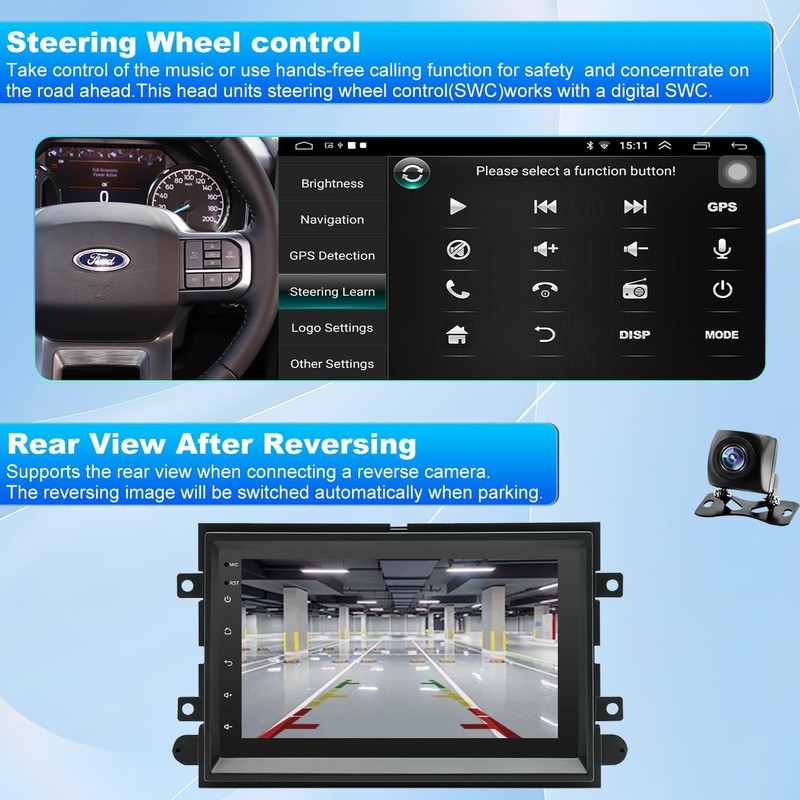 5GWifi Upgrade Android Car Radio for Ford F150 2004-2008, F250