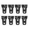UOIENRT 8Pcs Black Door Hinge Cover Replacement for Jeep Wrangler