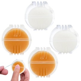 4PCS for Beeswax Block Wax Beeswax for Thread White and Yellow Thread Wax Sewing Thread Bees Wax with Box Beeswax Block Thread Wax for Sewing Threads for Easy Coating Zipper Lubrication