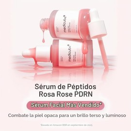 medicube Sérum De Péptidos Rosas Pdrn, Sérum Iluminador Rosa, Péptidos, Niacinamida, Hidratante, Humectante Y Reafirmante, Tono De Piel Desigual, Cuid