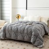 Pinch Pleat Down Feather Comforter, All Season Medium Warmth Ultra-Soft