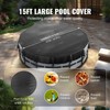 VEVOR 15 ft Round Pool Cover, Solar Covers for above