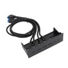 4 Ports USB 3.0 Faceplate, 5.25 Inch 5Gbps Stable Optical