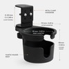 360° Rotating Clamp-On Desk Cup Holder with Adjustable Table Mount