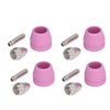 21Pcs/Set Plasma Cutter Torch Consumables Electrode Nozzle Cups Kit for