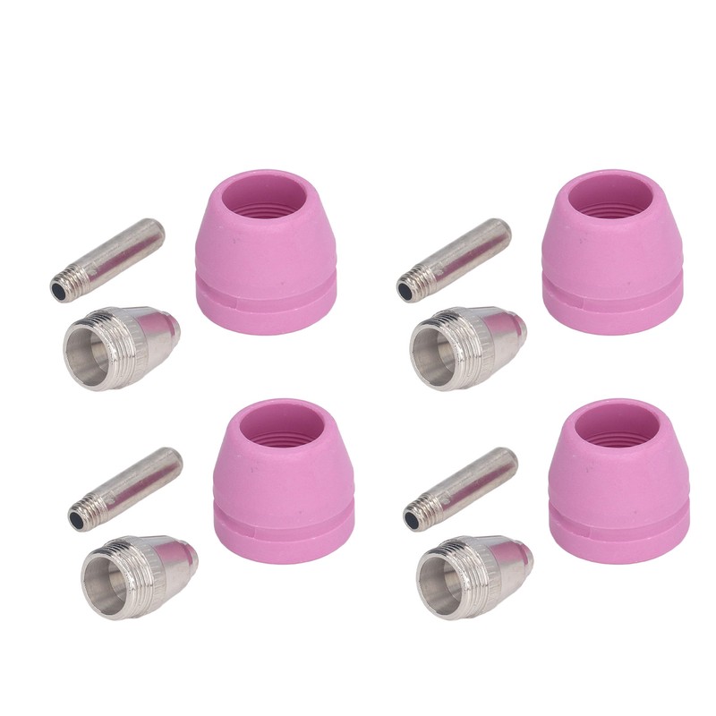 21Pcs/Set Plasma Cutter Torch Consumables Electrode Nozzle Cups Kit for