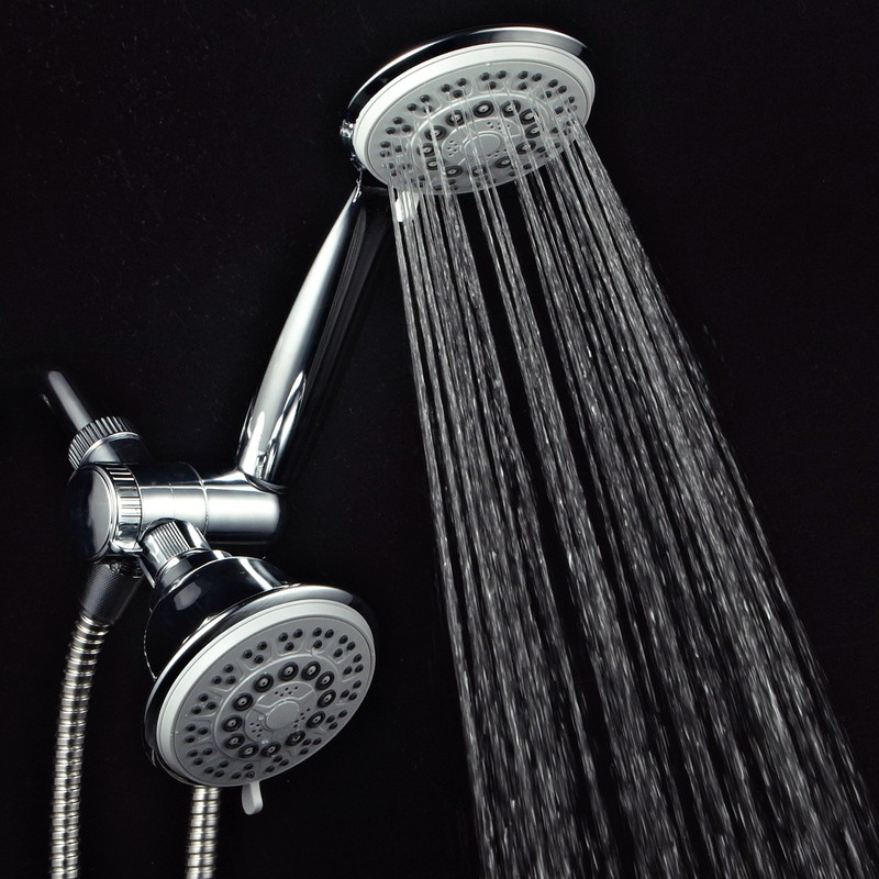 PowerSpa 30-setting G-Style Gray-Face Shower-Head Combo