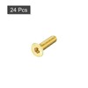 sourcing map Flat Head Screws M3 0.5 x 12 mm