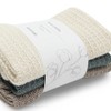 Ecovask Face Cloth 3pk Organic Cotton, Storm
