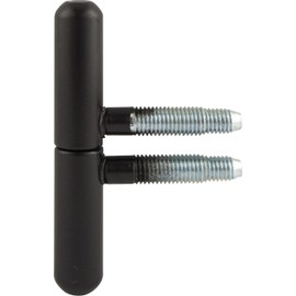 Gedotec SFS Window Tape Black for Windows and Furniture Doors | Nut Tape 14 mm | Metal Black Matt | Door Hinge for Drilling & Renovation | 1 Piece - Door Hinge Room Doors & Interior Doors