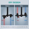 Aolemi Outdoor Shower Kit - Double Handle Exposed Shower with