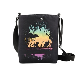 Lions Cartoon Inspired Crossbody Bag Lion Lover Gift Kingdom Cartoon Movie Fans Purse Shoulder Bag (Lion cbca)