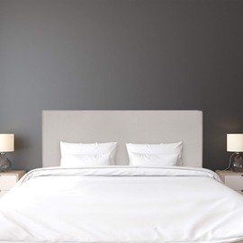 FURINNO Roanne Plain Headboard, Queen, Fog
