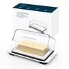 KITCHENDAO Airtight Flip-Top Butter Dish with Lid for Countertop and