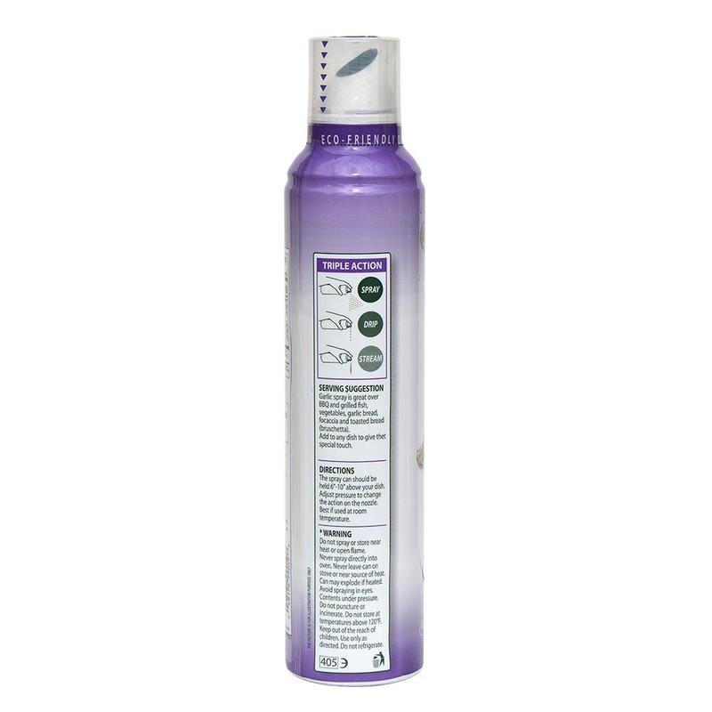 Mantova Extra Virgin Olive Oil Spray Garlic Flavored 8 oz.
