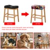 Lussenwert Stool Covers Rectangular Set of 4, Stretch Printed Vanity