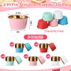 240 Pack Gold Foil Cupcake Liners Bulk 3.5 oz Disposable