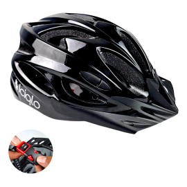 Casco De Bicicleta Adulto Ajustable Con Vicera Iciqlo Color Negro Talla Unitalla