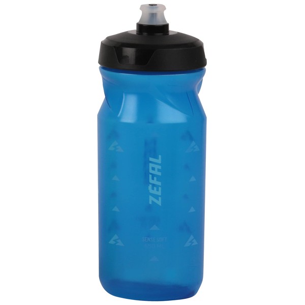 Zéfal Sense Soft 65 Water Bottle, Translucent Blue, 650 ml