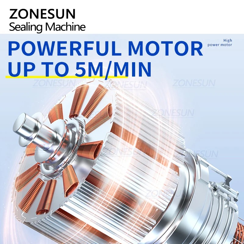 ZONESUN ZS-GLF1P Semi Automatic Small Table Top Food Plastic Bag