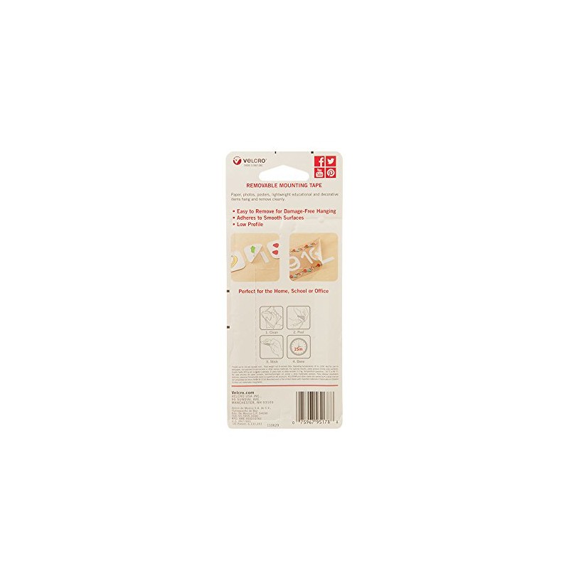 VELCRO Brand "VELCRO Brand - Removable Mounting Tape, Damage-Free Decorating,