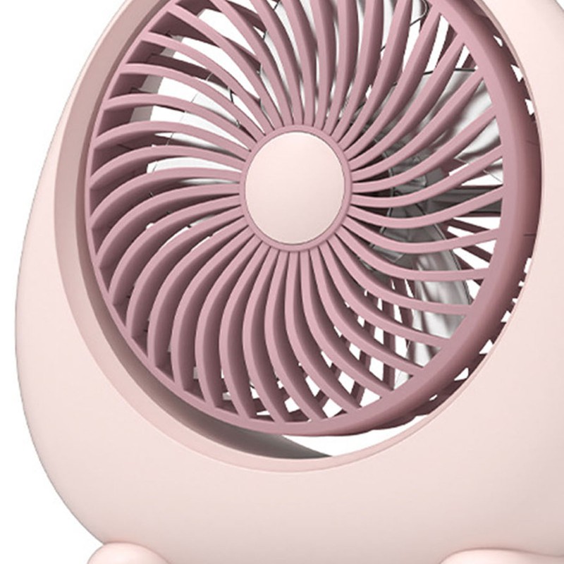 Cat Ear Desk Fan for Student Two Levels Adjustable Large