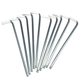 ZDingTech 10pcs 5/32 Ball End Allen Wrench sets,5/32" Hex Key Wrench set,allen key Door Key L Shaped hex wrench set with Long Arm.