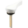 Prime-Line Products Sliding Door Latch Lever, 1-3/8 In. Tail, White