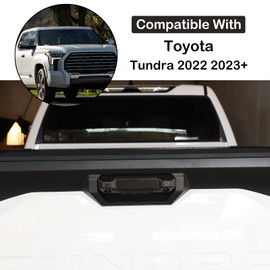 Aunginsy Car Outer Tailgate Handle Cover, Tailgate Handle Cover Compatible with Toyota Tundra 2022-2025 ABS Carbon Pattern Tailgate Handle Tail Gate Liftgate Cover with 2 Holes Exterior Accessories
