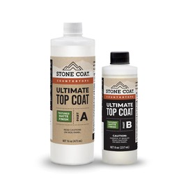 Stone Coat Countertops Ultimate Top Coat Epoxy - DIY Epoxy Resin Kit with Extra Scratch Resistance and UV Resistance for Protecting Your Surface! (Natural Matte Finish)