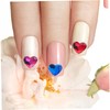 Baluue Nail Art Rhinestones 50pcs Heart Shaped Charm Stickers Manicure