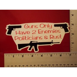 2nd Amendment 3Gun Home Security Anti Obama NRA Political  window sticker decal
