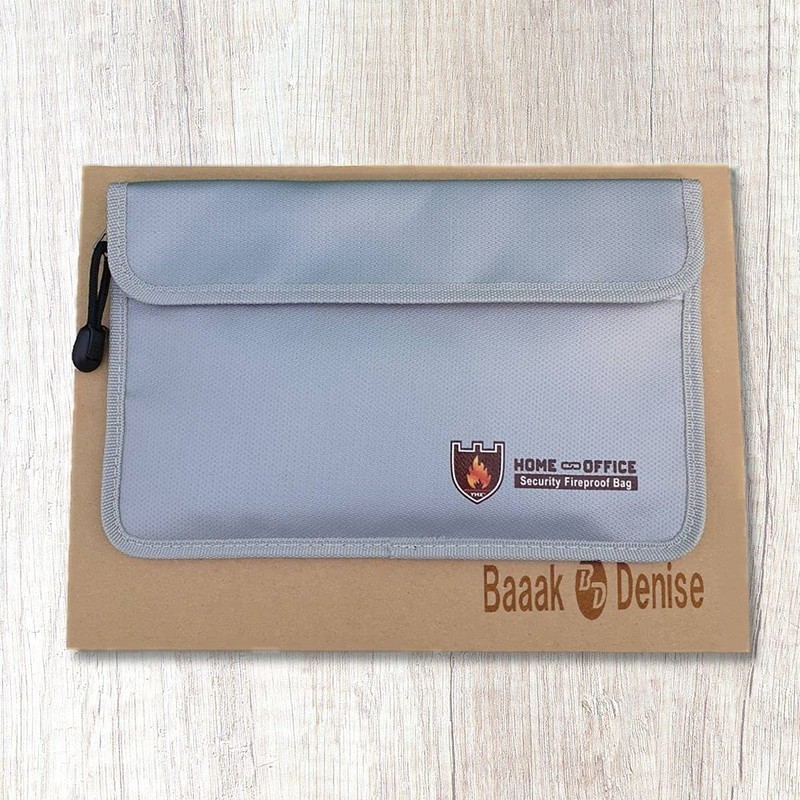 Fireproof Bag, Document Storage, Case, Collecting Bag, Safe, Fireproof, Heat-Resistant,
