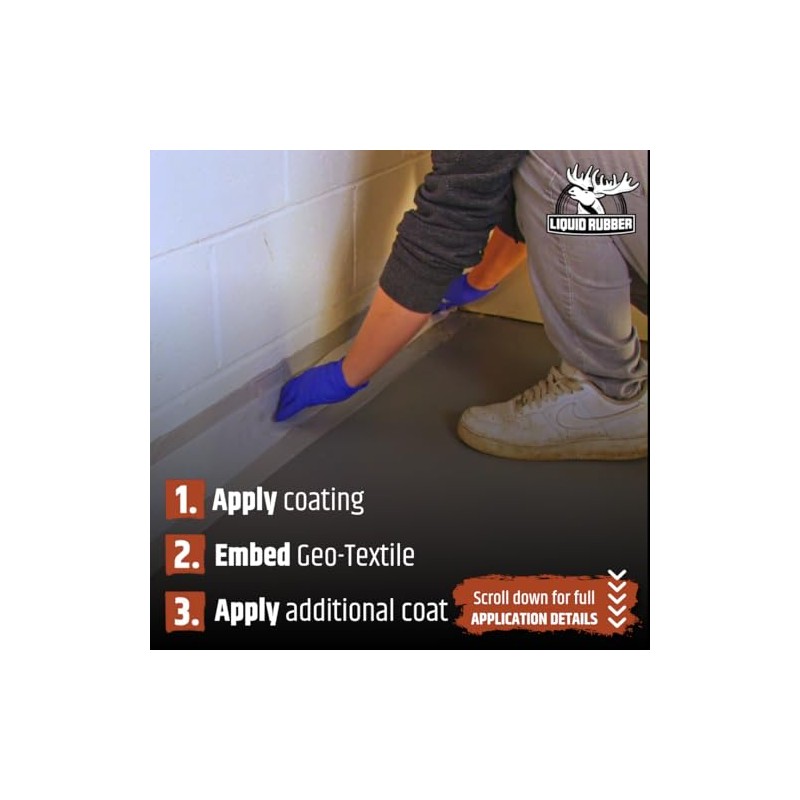Liquid Rubber Geo-Textile - Fix Leaks - Repair and Restore