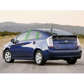 Rvinyl Pillar Post Pre Cut Window Trim Kits in Gloss Black Compatible with Toyota Prius 2010-2015 - Adhesive Backs