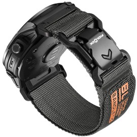 Bandletic 26mm Rugged Nylon Compatible with Garmin 26mm Easy Fit Watch Straps, Magnetic Fidlock V-Buckle Strap for Fenix 8 E 51mm/7X 6X Pro/5X Plus/3 HR/Tactix/Descent/Enduro/Instinct 2X/ Quatix 3
