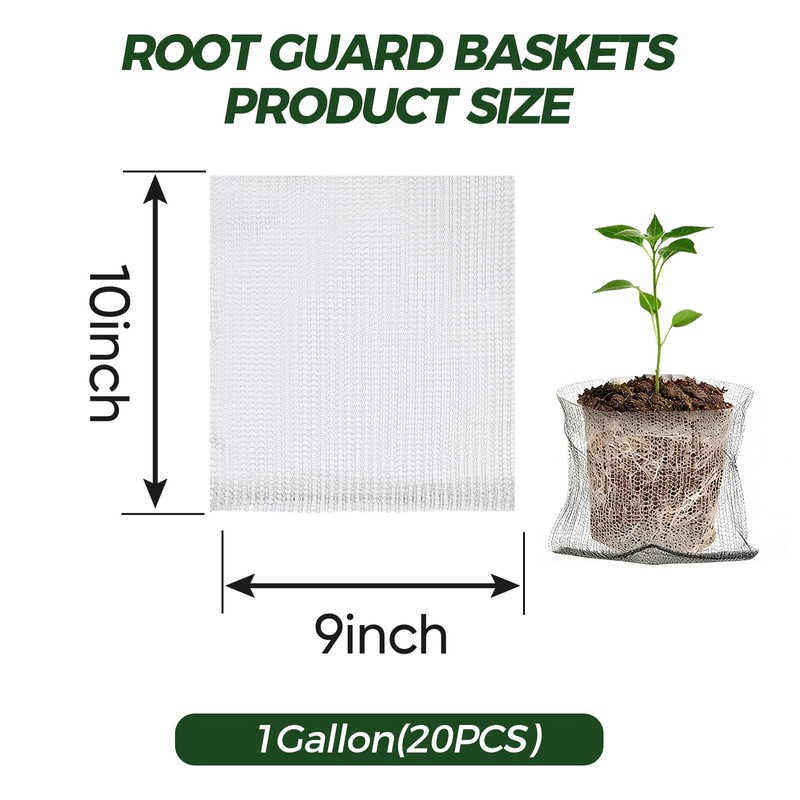 Ryxrhswzp Gopher Baskets 1 Gallon 20 Pcs Root Guard Gopher