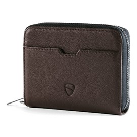 Vaultskin Mayfair Premier Leather Zip Wallet - Ultimate RFID Safety, Streamlined for Style & Functionality for Men and Women (Brown)