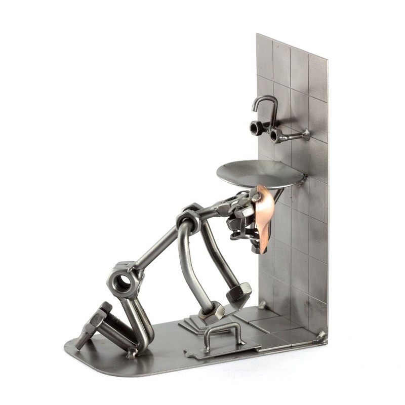 Steelman24 I Nuts and bolts sculpture Tiler With Personal Engraving