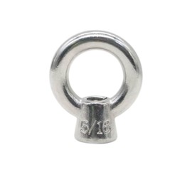 NIDAYE 5/16" UNC Marine Grade Lifting Eye Nut, 316 Stainless Steel Threaded Nut Fastener, 4 Packs