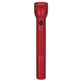 Maglite Heavy-Duty Incandescent 3-Cell D Flashlight in Display Box, Red