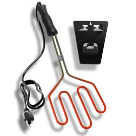 Electric Charcoal Starter 800W - Superior Fire Lighter for BBQ Grill Fireplace Smoker Campfires Coal Easy & Quick Ignite Briquettes, SUS304 Heat Element Coils with 3.8ft Power Cord with Wall Mount