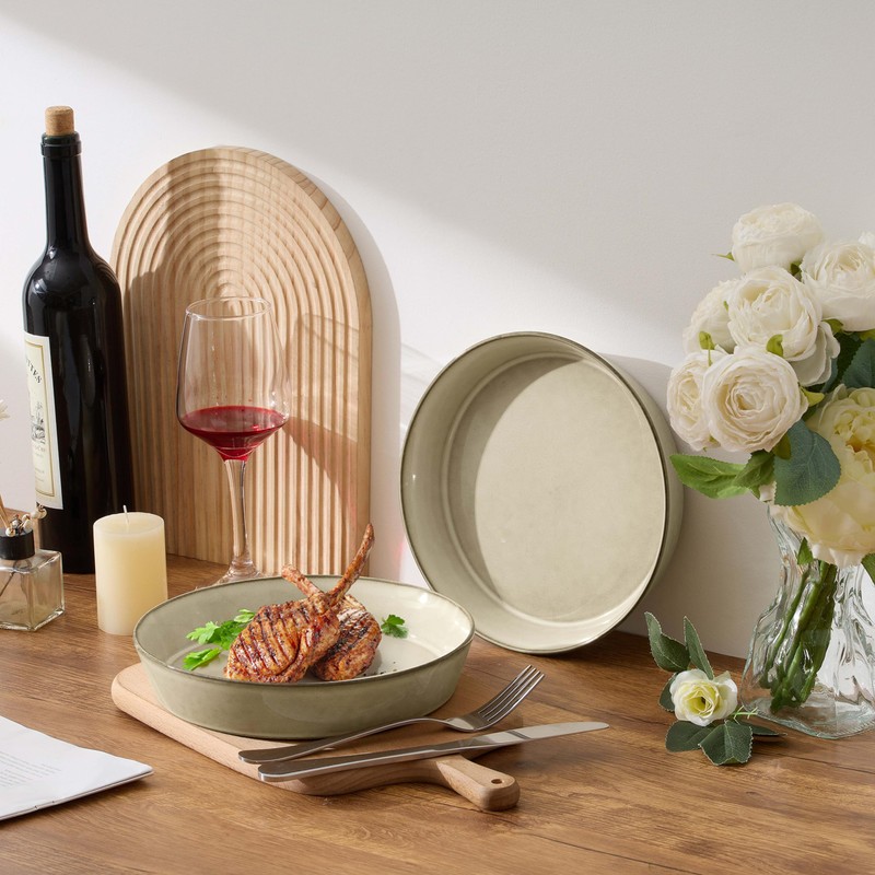 LIANYU 34oz Pasta Bowls Set of 4, 8.7’’ Wide Ceramic