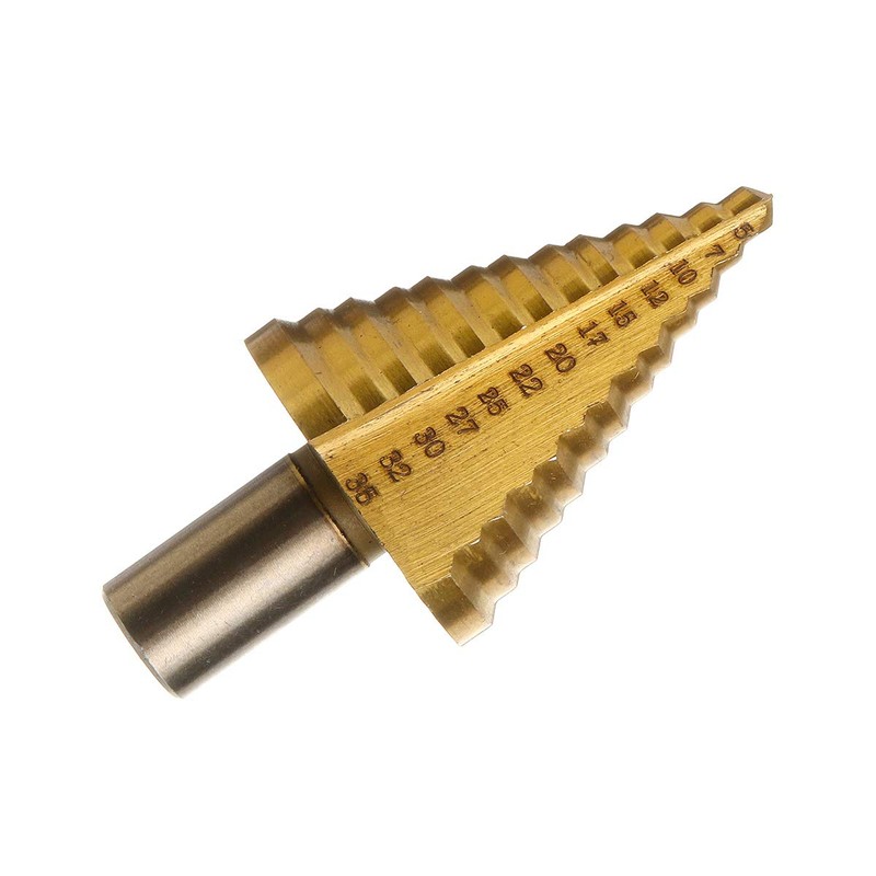 CEFEPH HSS Step Drill Bit Holder Cone Drill 5-35 mm